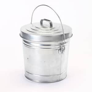 Galvanized Steel Locking Lid Seed Can with Lid-6 Gal.