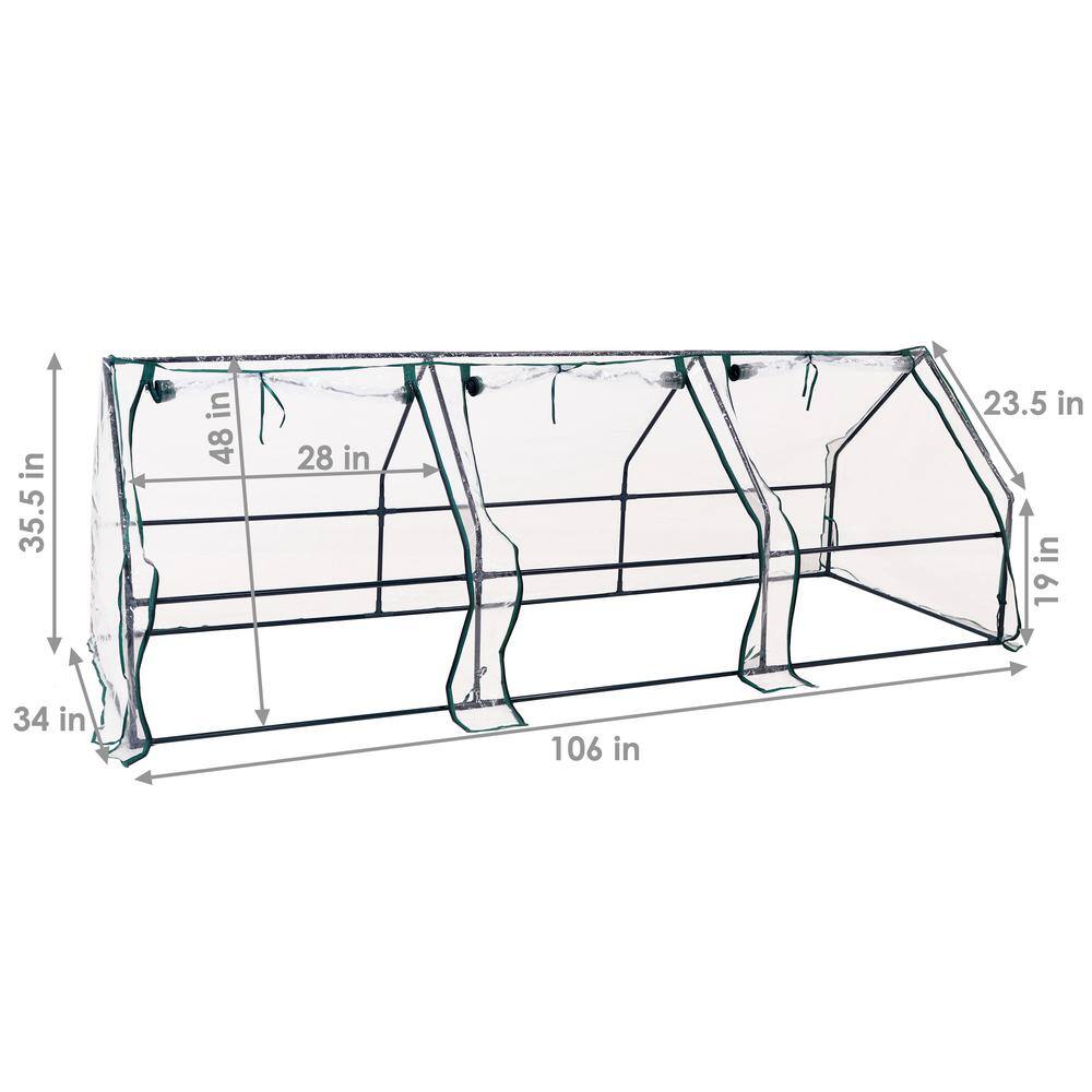 ClearView 36" Portable Mini Greenhouse with UV Protective PVC Cover