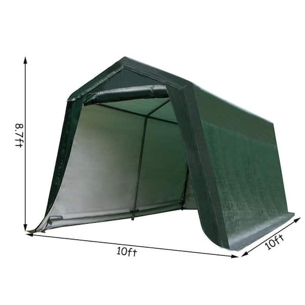 Gymax 10 ft. x 10 ft. Patio Tent Carport Storage Shelter Shed Car