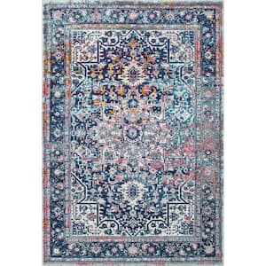 Persian Vintage Raylene Blue 4 ft. x 6 ft. Area Rug
