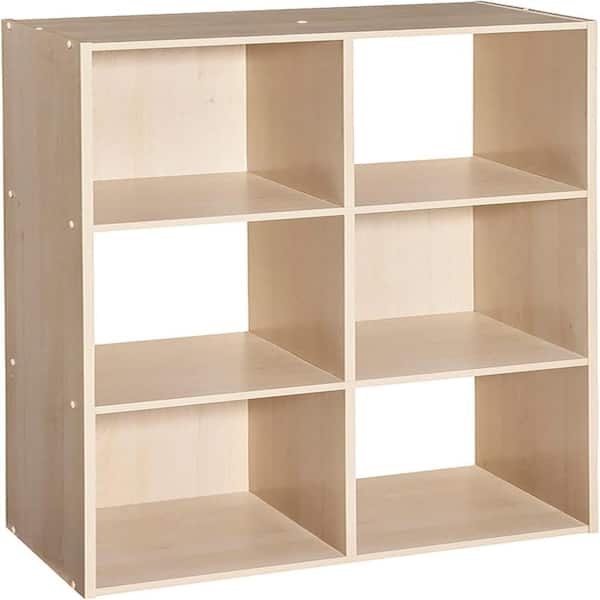 35.88 in. H x 24.13 in. W x 11.63 in. D Birch 6- Cube Organizer