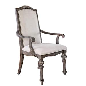 Arcadia Rustic Natural Tone Transitional Style Arm Chair