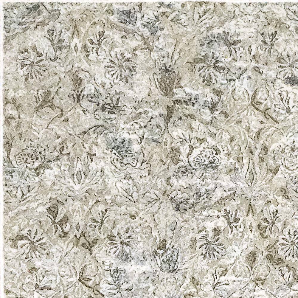 Ivory Elegance 6'7" x 9'6" Hand-Knotted Style Synthetic Area Rug