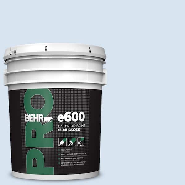 BEHR PRO 5 gal. #PPL-23 Blooming Aster Semi-Gloss Exterior Paint