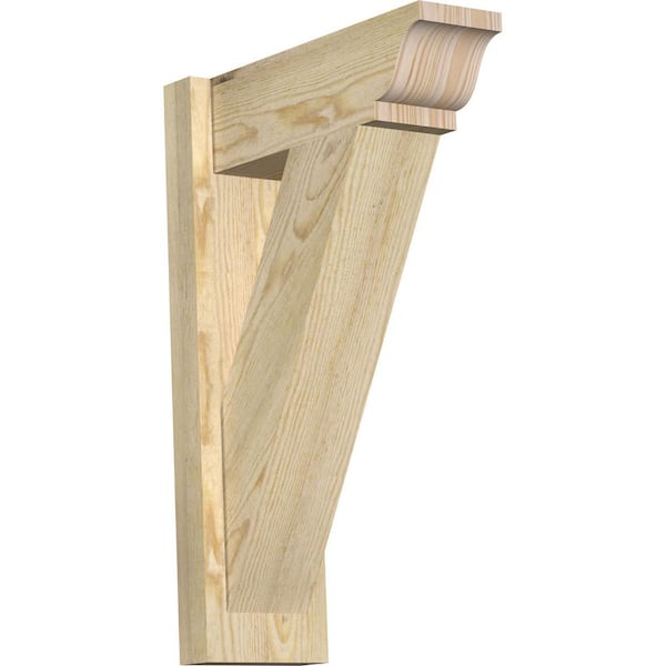 Ekena Millwork 6 in. x 24 in. x 16 in. Douglas Fir Traditional Rough Sawn Outlooker