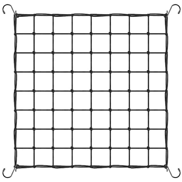 4x 4 Ft Nylon Heavy-Duty Scrog Trellis Net with 4 Hooks for Grow Tent Plant Support Gardening Horticulture