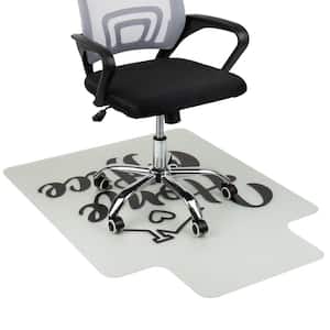 Clear 35.5 in. x 47.25 in. Polycarbonate Office Chair Mat for Carpet