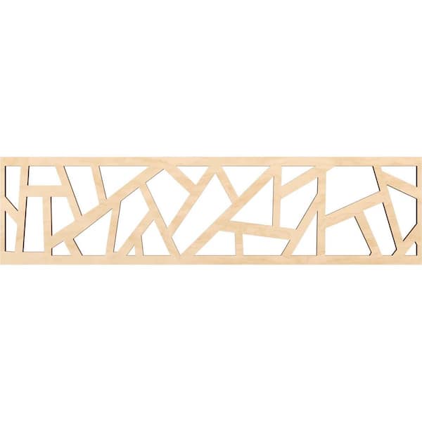 Ekena Millwork Harrisburg Fretwork 0.375 in. D x 47 in. W x 12 in. L Birch Wood Panel Moulding