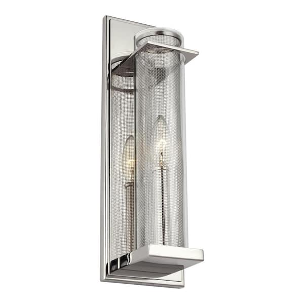 Generation Lighting Silo 1-Light Polished Nickel Sconce