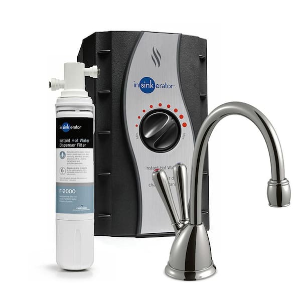 Involve View Instant Hot & Cold Water Dispenser w/ Premium Filtration System & 2-Handle 6.75 in. Faucet in Chrome