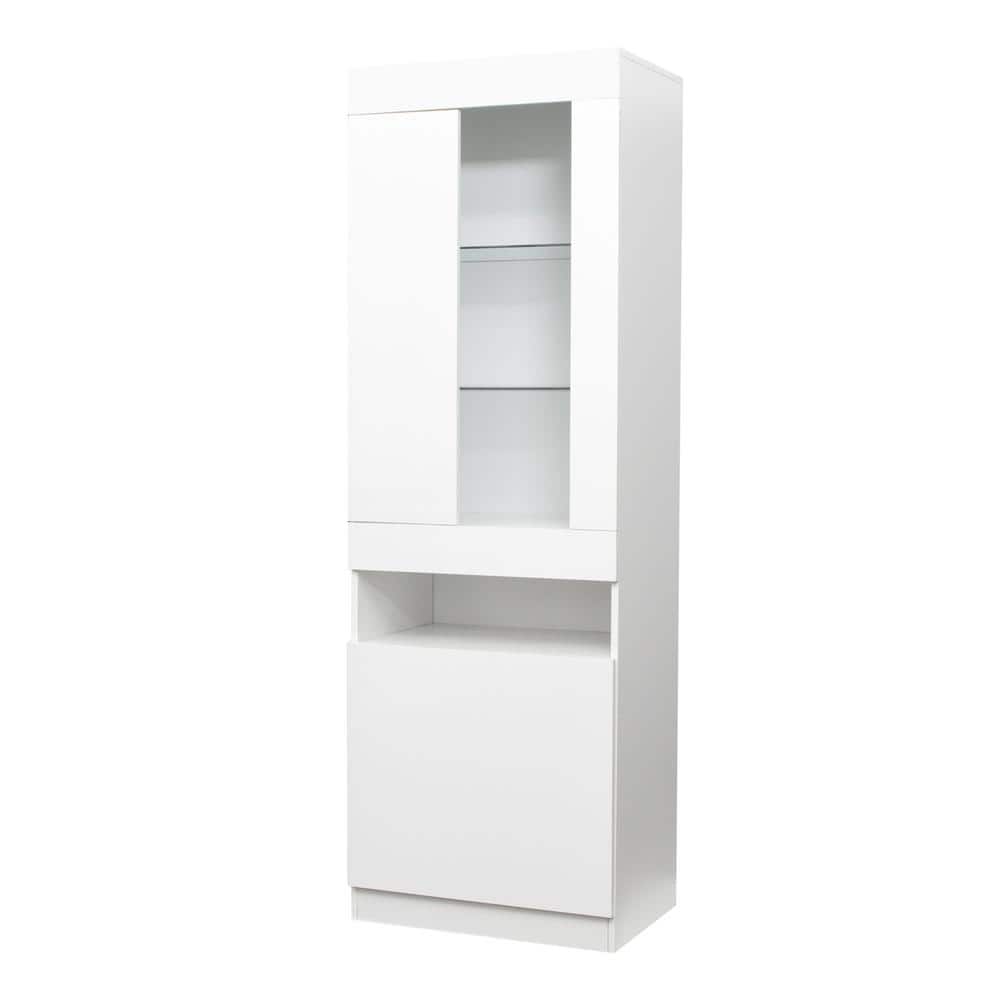 Have a question about 71 in.Modern White Wood 4 Shelf Standard Bookcase