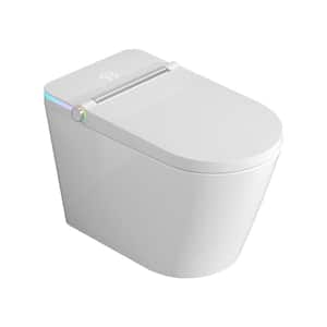 Elongated Bidet Toilet 1.28 GPF in White with Heated, Soft Close