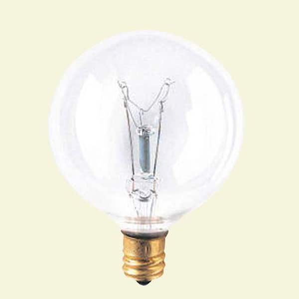 Bulbrite 25-Watt Incandescent G16.5 Light Bulb (25-Pack)