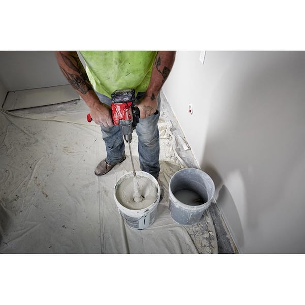 Milwaukee - M18 FUEL 18V Lithium-Ion Brushless Cordless 1/2 in. Mud Mixer with M18 5.0 Ah Battery