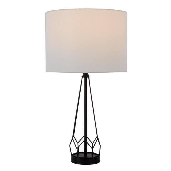 Décor Therapy Tinsley 26 In Matte Black Metal Wire Table Lamp Tl23957 The Home Depot Matte Black Metal Wire Table Lamp, Are There Lamps Without Cords