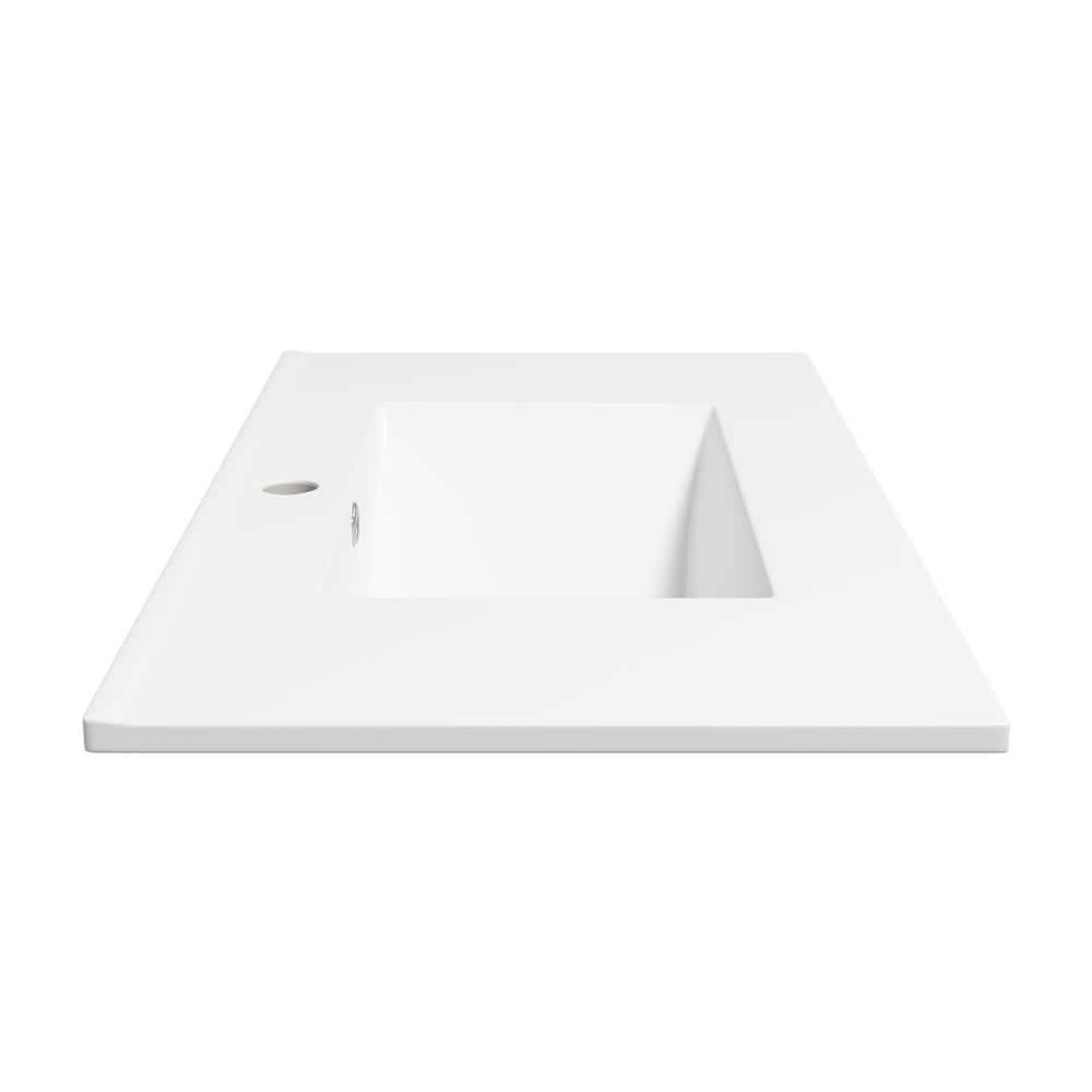 Tucson 36" W x 18.25" D Vitreous China Rectangular Single Vanity Top Sink in White (Sink Only)