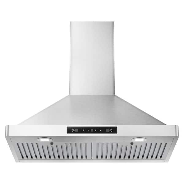 Windster 36 520 Cubic Feet Per Minute Ducted Under Cabinet Range Hood with  Mesh Filter and Light Included