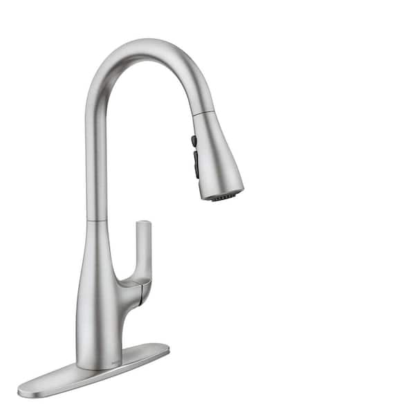 Leesi Single-Handle Pull-Down Sprayer Kitchen Faucet with Reflex and Power Boost in Spot Resist Stainless