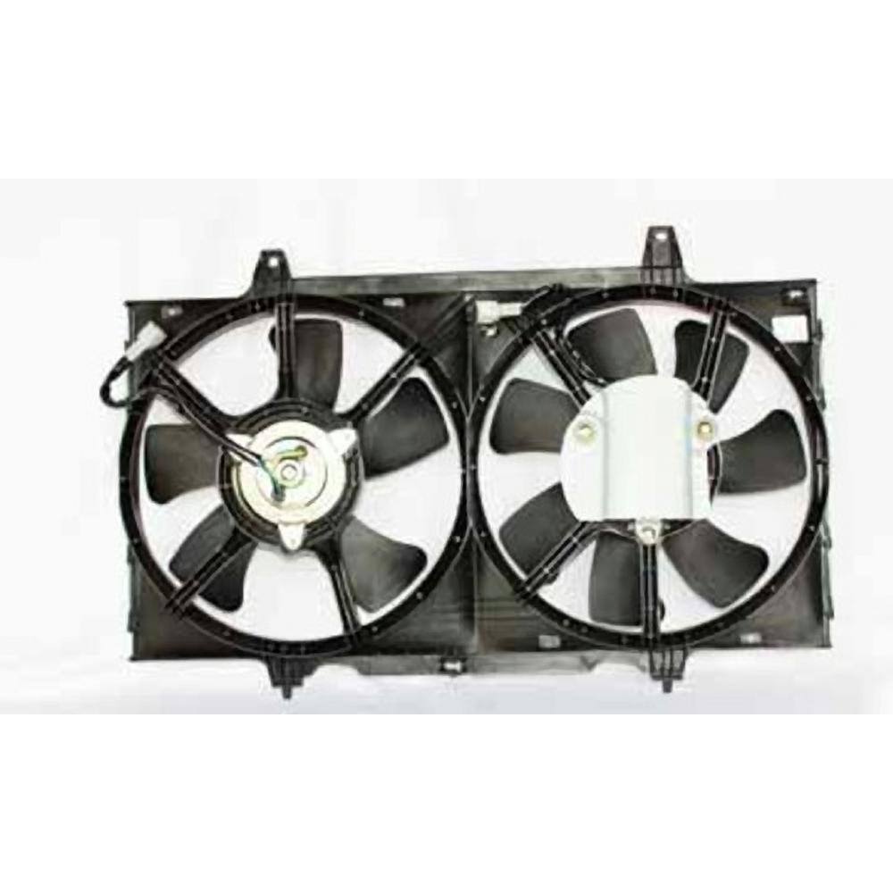Radiator Cooling Fan Assembly Dual Fans For 2002-2006 Nissan Altima & 2004-2008 Nissan Maxima