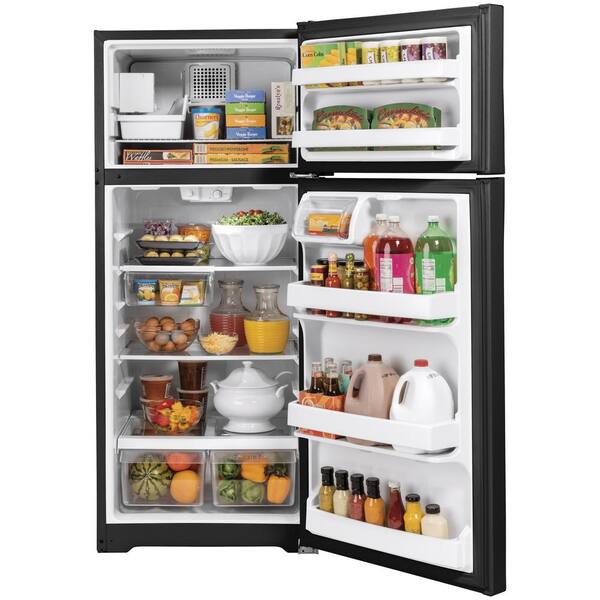Coldページです。 GE 17.5 Cu. Ft. Top Freezer Refrigerator with LED Interior