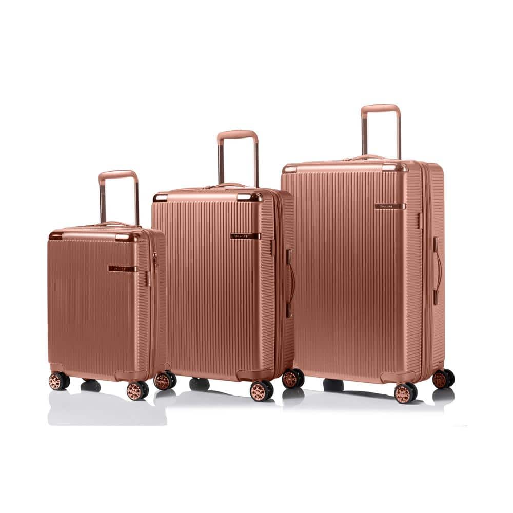CHAMPS Legacy 28 in.,24 in., 20 in. RoseGold Hardside Luggage Set with ...