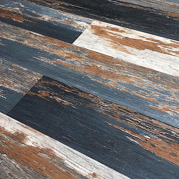 HYDROSTOP Old Navy Ocean 20 MIL x 7.1 in. W x 48 in. L Waterproof Click Luxury Vinyl Plank Flooring (23.64 sq.ft./case)