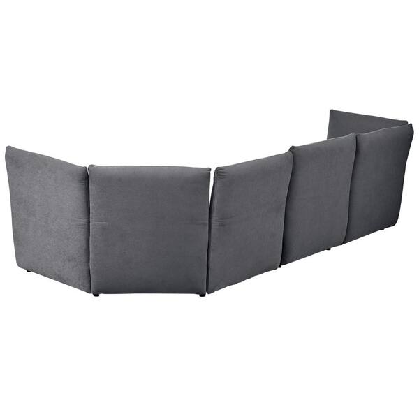 Hollister curved arm online sofa