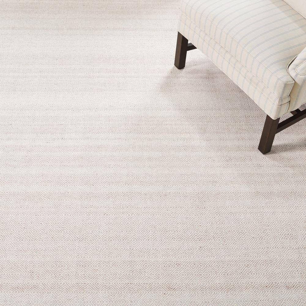 Beige Ivory Tufted Handmade Wool Area Rug 5' x 8'