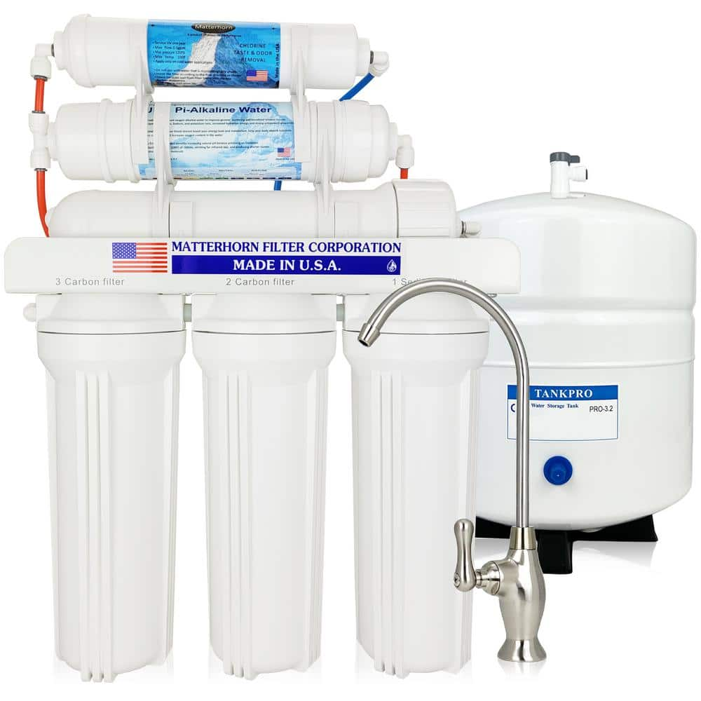 Matterhorn 6 Stage 50 GPD -Superior Reverse Osmosis pH+ Alkaline ...