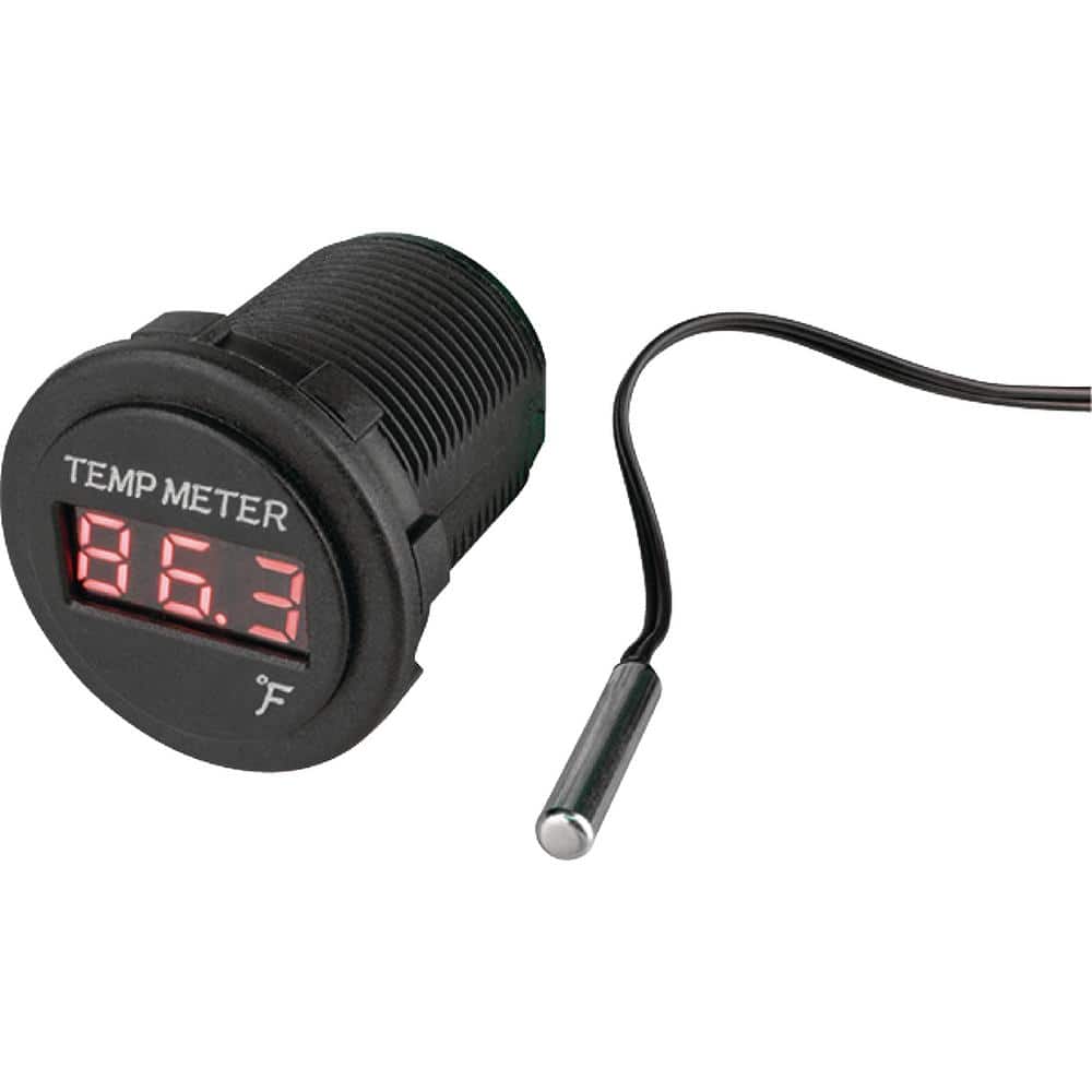 LED Round Temperature Meter 421618-1 - The Home Depot