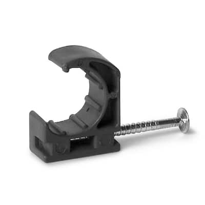 1/2 in. Half Pipe Clamp with Nail (50-Pack)