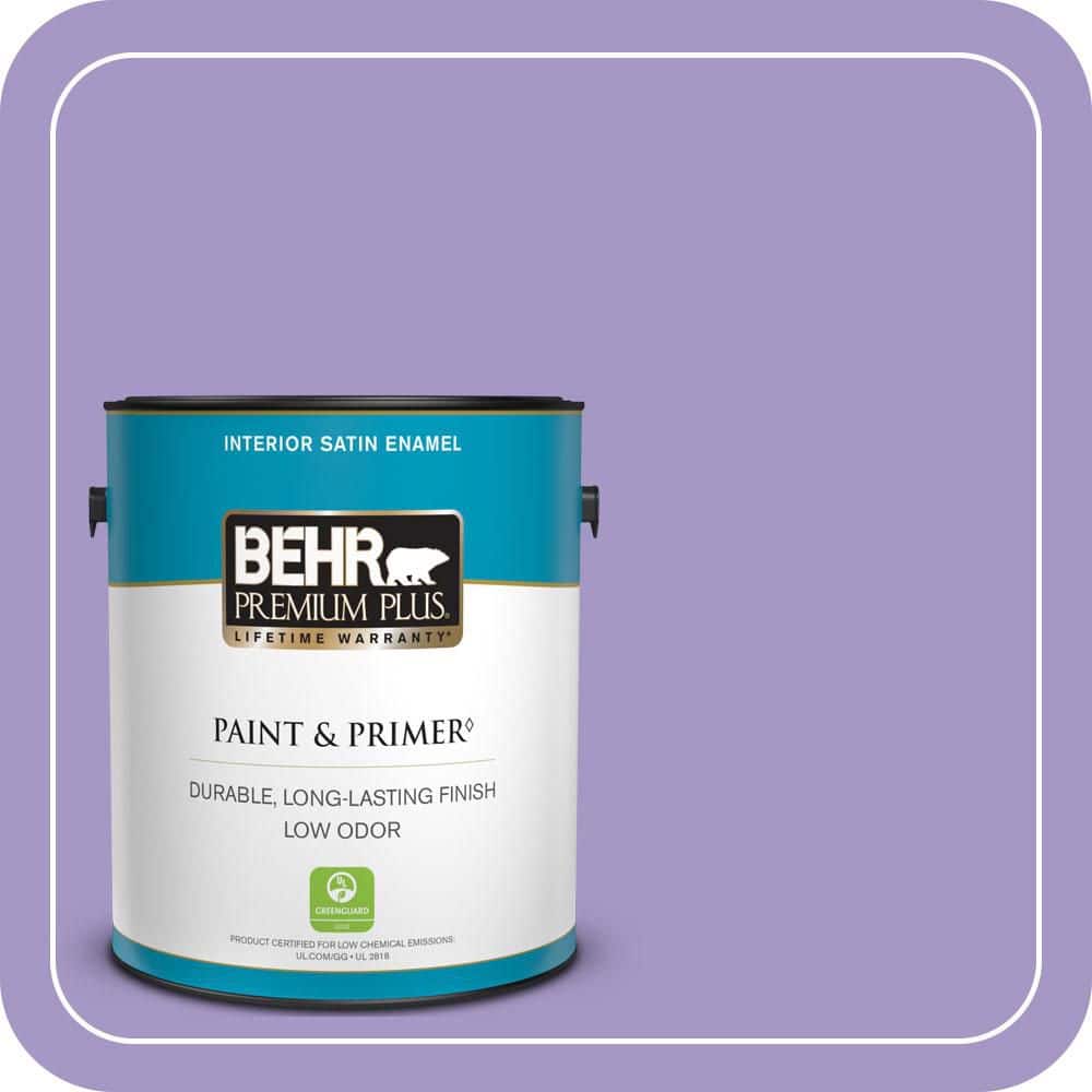 1 gal. #640B-5 Bloomsberry Satin Enamel Low Odor Interior Paint & Primer price history on PriceWatchPro