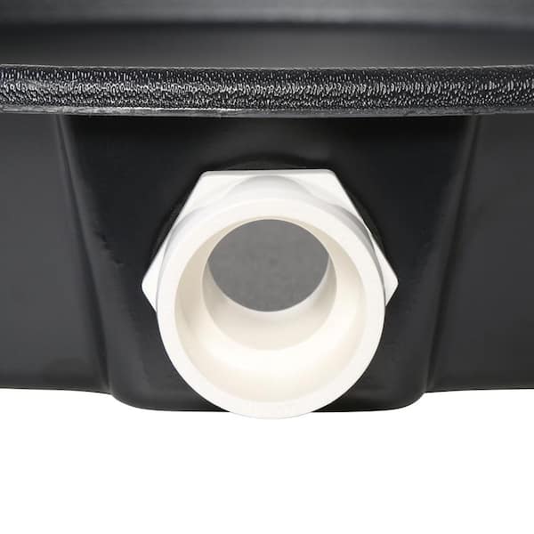 22 in. Plastic Water Heater Pans with PVC Drain Connection (Case of 20)