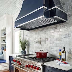 54 in. 1200 CFM Ducted Insert Range Hood in Stainless Steel with Dimmable LED Lights 4-Speeds