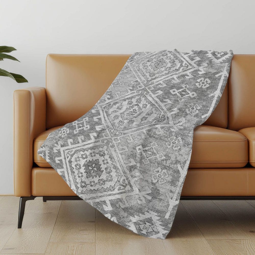 Premium Machine Washable ASB73 Ash 50 in. x 70 in. Sherpa Throw Blanket price history on PriceWatchPro