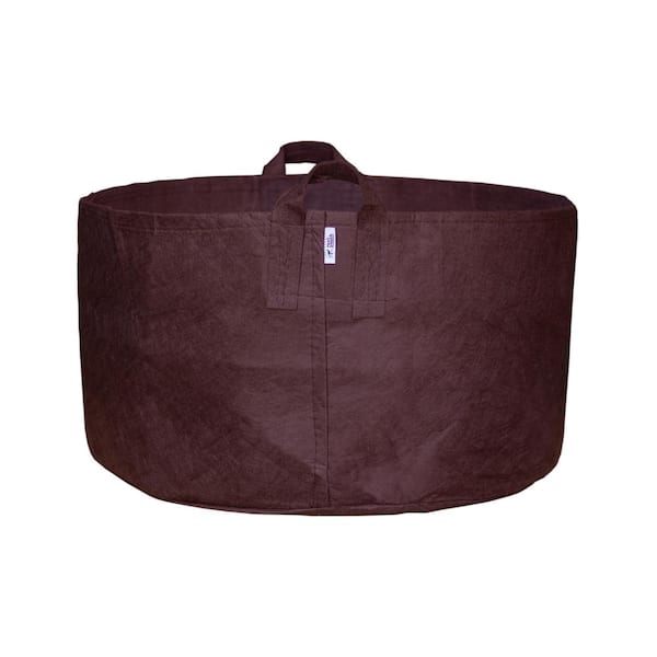 Root Pouch 45 Gal. Brown Breathable Boxer Fabric Planting Containers and Pots with Handles Planter