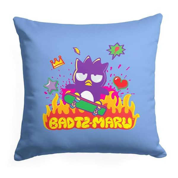 THE NORTHWEST GROUP Sanrio Badtz Maru Badtz Maru Roller Printed 18 x18 Throw Pillow
