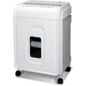 12-Sheet Micro-Cut Paper and CD/Credit Card Shredder with 5.7 Gal. Bin, 60-Mins. Continuous Run Time in White