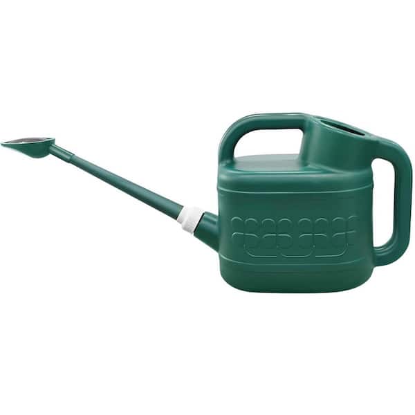 2 Gal. Watering Can for Outdoor Plants with Removable Long Spout and Stainless Steel Sprinkler Head, Large Plastic