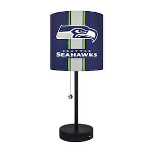 Seahawks 20" Black Desk Indoor Lamp with USB port