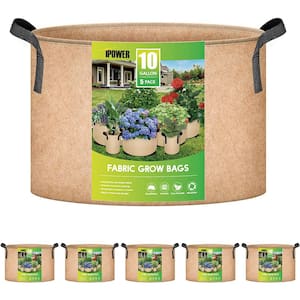 iPower Plant Grow Bag 10 Gal. Fabric Pots, 300g Thick Nonwoven