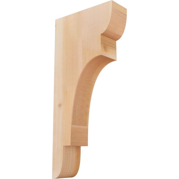 Ekena Millwork 3-1/2 in. x 10 in. x 22 in. Western Red Cedar New Brighton Smooth Corbel