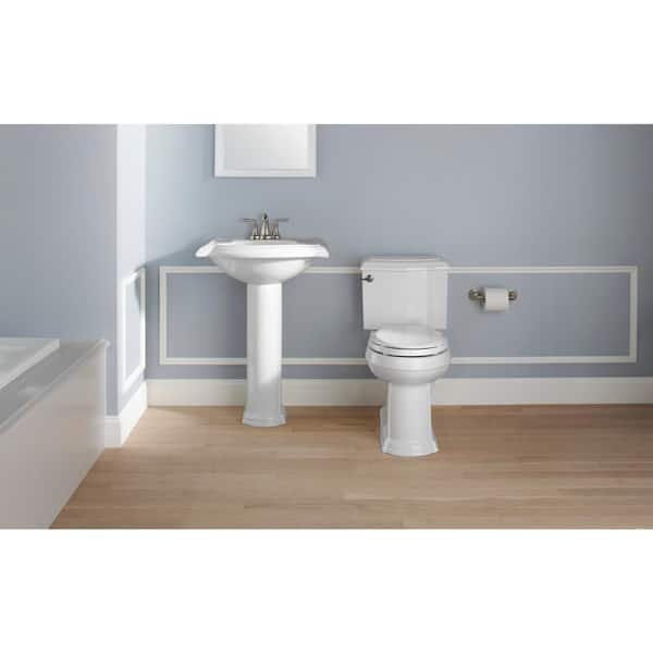 KOHLER Devonshire 4 in. 2-Handle Low-Arc Water-Saving Bathroom Faucet in Oil Rubbed Bronze