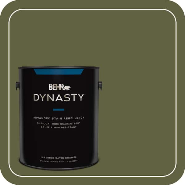 BEHR DYNASTY 1 gal. #T11-16 Fjord Satin Enamel Interior Stain-Blocking Paint and Primer