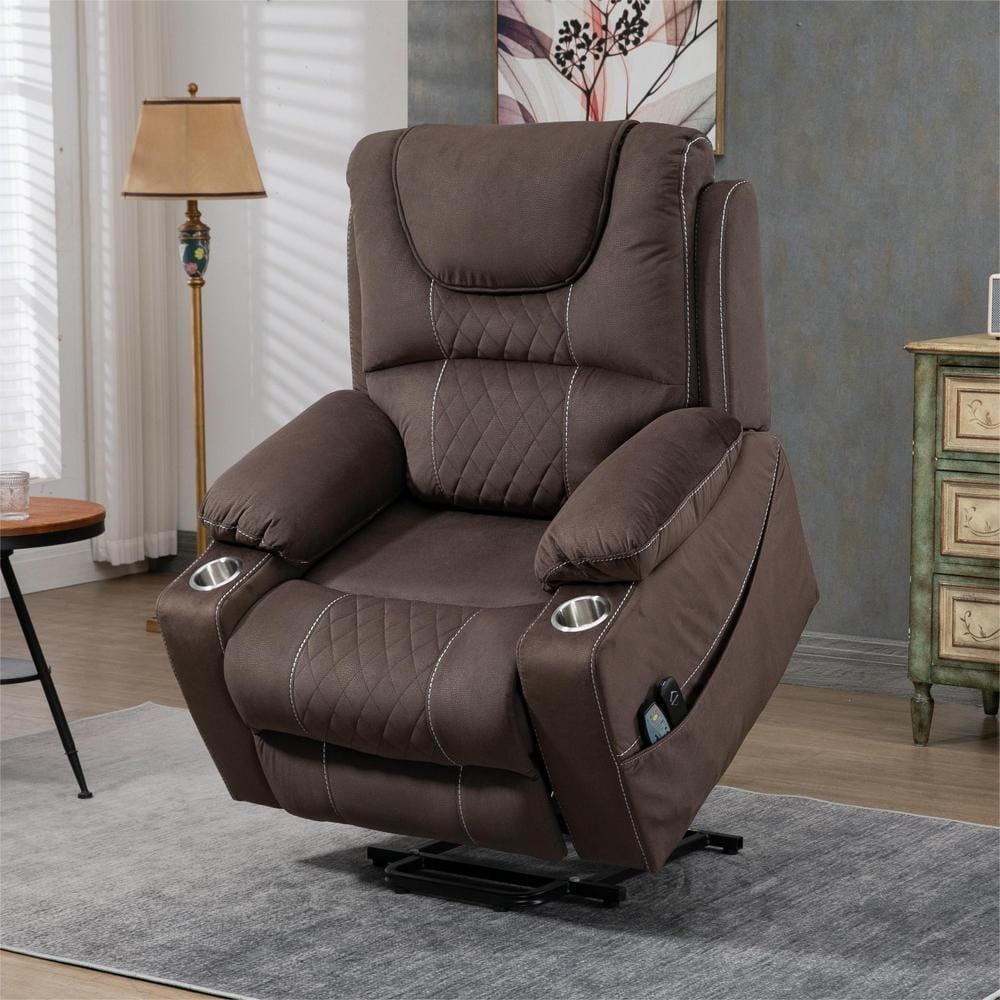 aisword Enhanced Exclusive Oversized Velvet Power Lift Recliner Chair ...