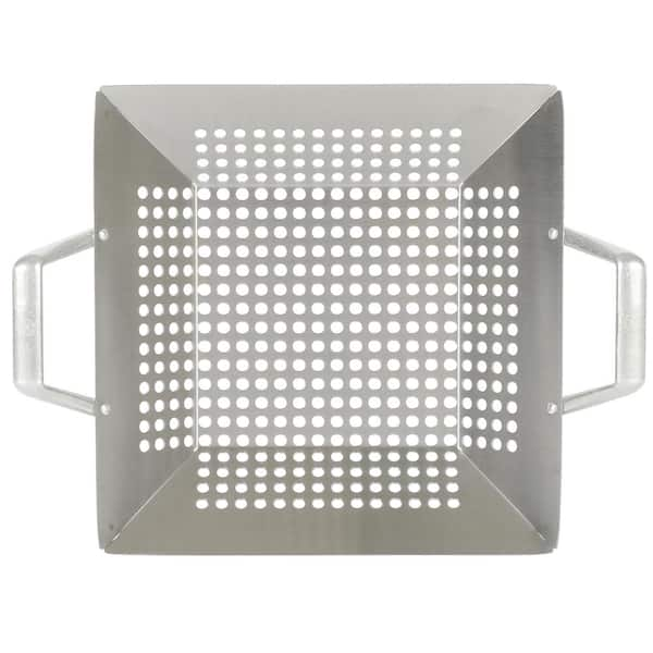 Mr. Bar-B-Q 14 x 11 3/8 Stainless Steel Perforated Grill Tray