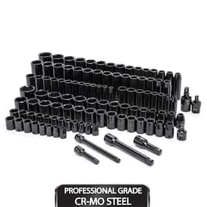 3/8 in. and 1/2 in. Drive Master 6-Point Impact Socket Set (108-Piece)