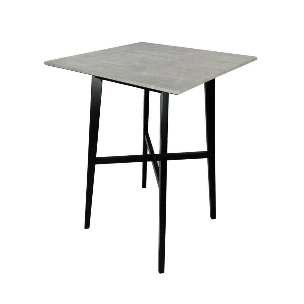 Ashi Black and Gray Wood 31.35 in. 4 Legs Dining Table Seats 4