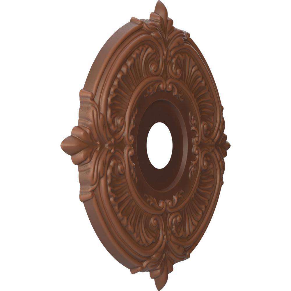 Attica 19" Universal Aged Metallic Rust PVC Ceiling Medallion