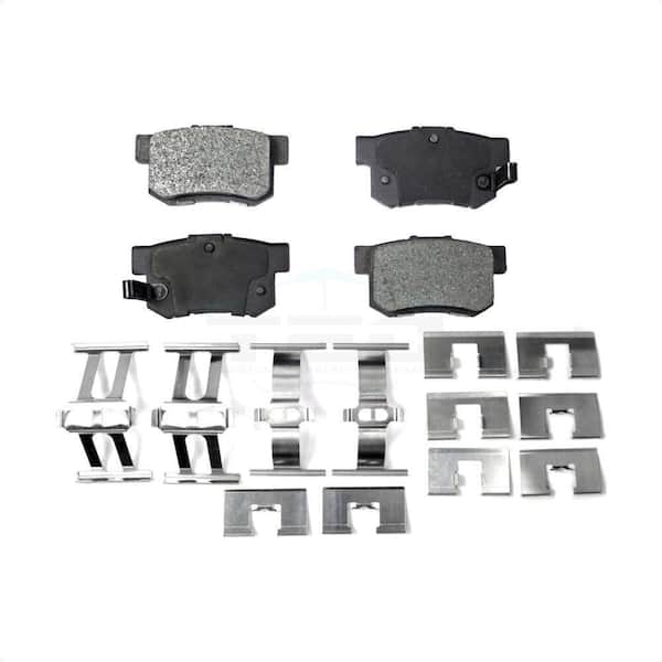 Rear Coated Disc Brake Rotors And Ceramic Pads Kit For Honda Accord